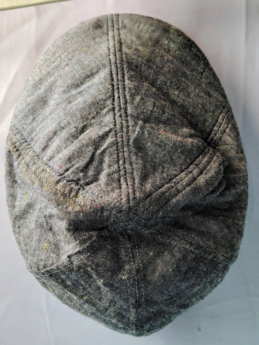 Classic Gray Tweed Newsboy Cap